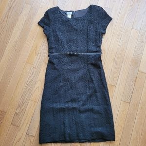 NWT Jaclyn Smith Little Black Dress Stretch Lace Kmart 8